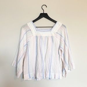GAP Pastel Color Striped Blouse Top Size S